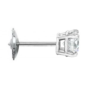 Lock back stud earring