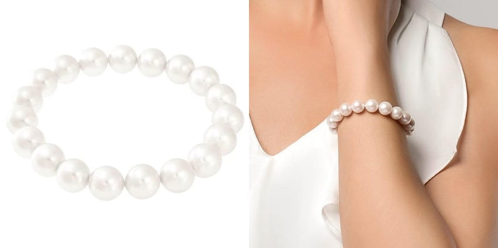 Pearl bridesmaid bracelet for weddings