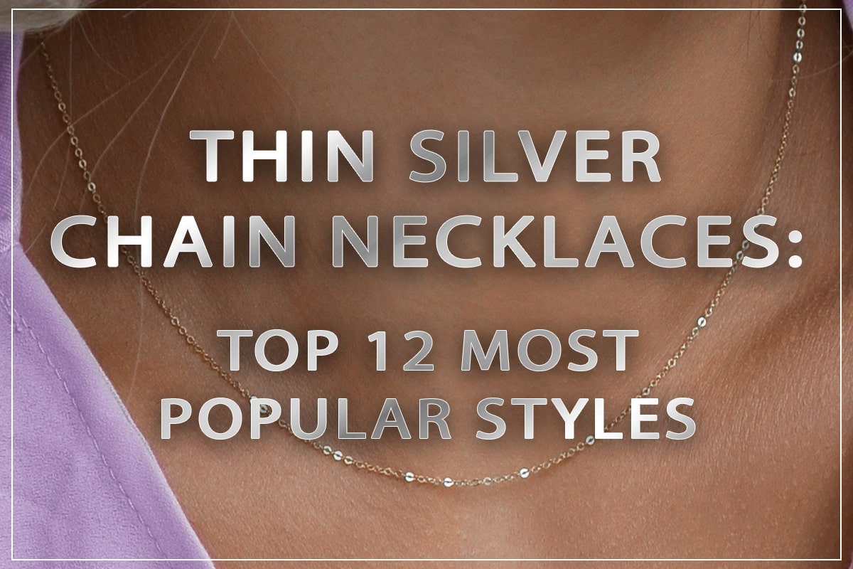Silver Herringbone Necklace and Thin Figaro Necklace Chain Set – Dea Dia
