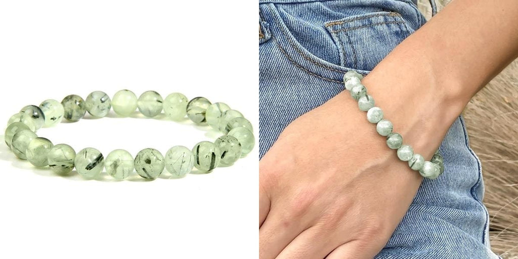 Prehnite bracelet