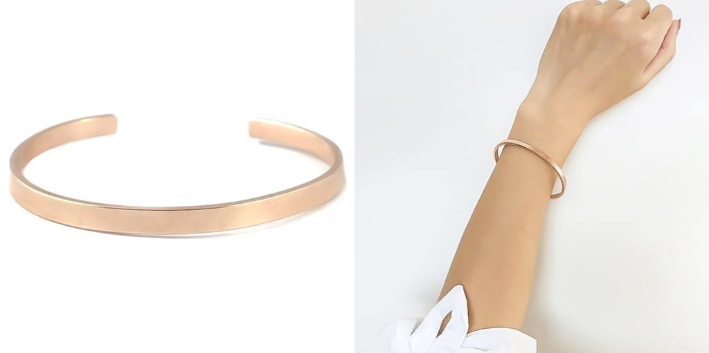Rose gold cuff bracelet