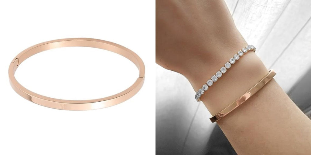 Alloy Cuff Bracelet Big Women Bangle Gold Silver Bracelets Round Metal  Bangles | eBay