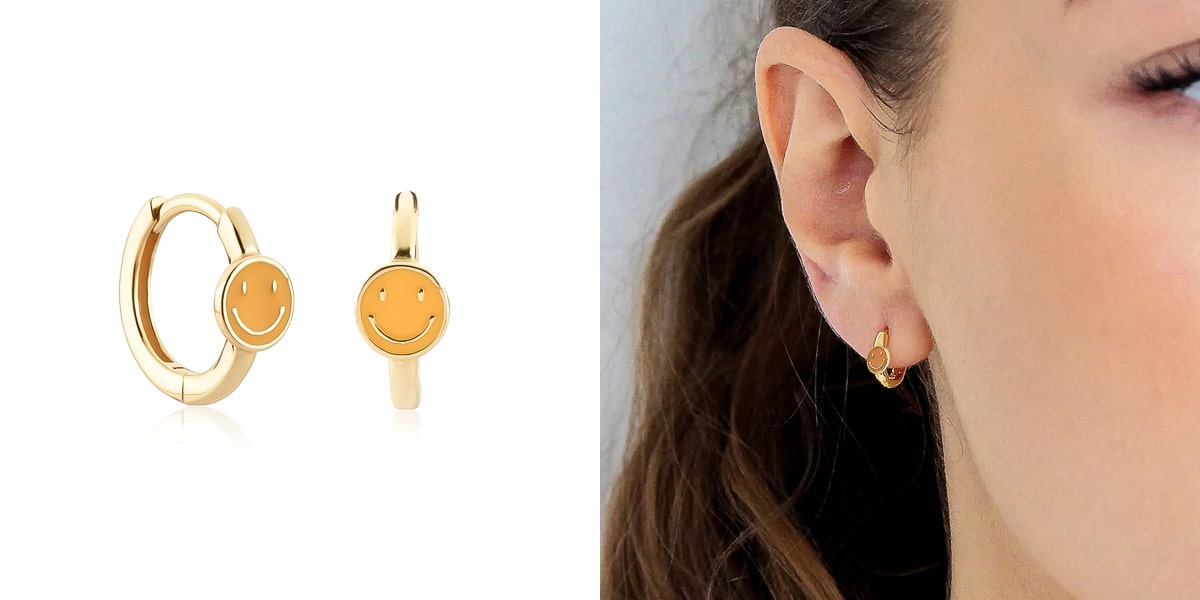 Smiley face earrings