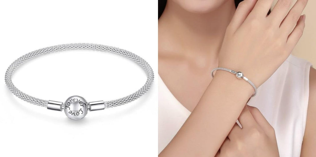 Sterling Silver Charm Bangle Bracelet