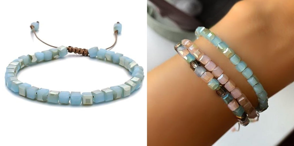 Adjustable summer bead bracelet