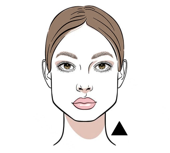 triangle face shape