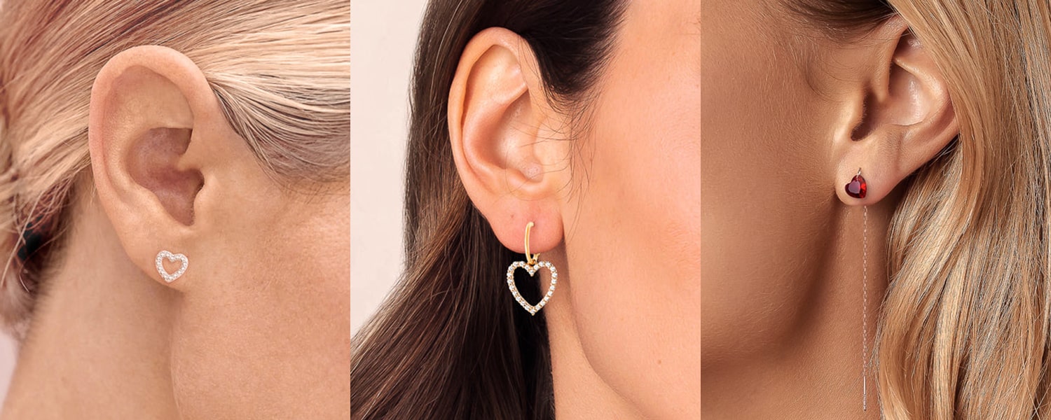 heart earrings