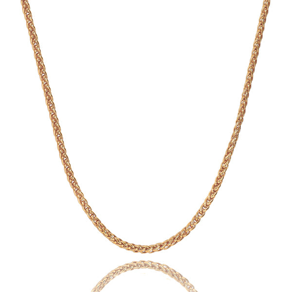 4mm Gold Rope Chain Necklace