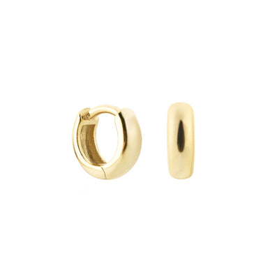 6mm Gold Huggie Hoop Earrings
