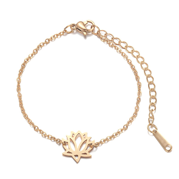Lotus Flowers Bracelet in Silver – GeMMs & Co.