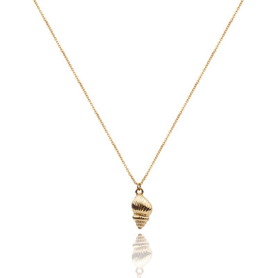 Gold Conch Seashell Necklace