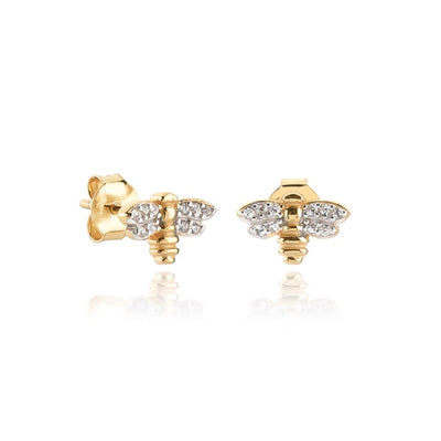 Gold honeybee studs