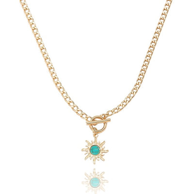 Gold Sun Necklace