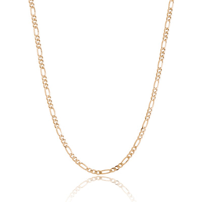 Gold vermeil figaro chain necklace