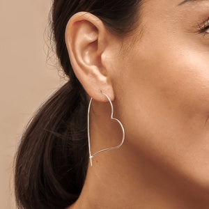 Big Loveheart Hoop Earrings | Self Love is the Best Love! – Wear and Resist