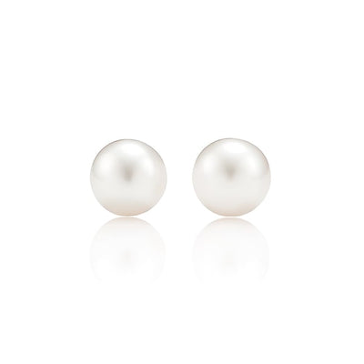 Large Pearl Stud Earrings