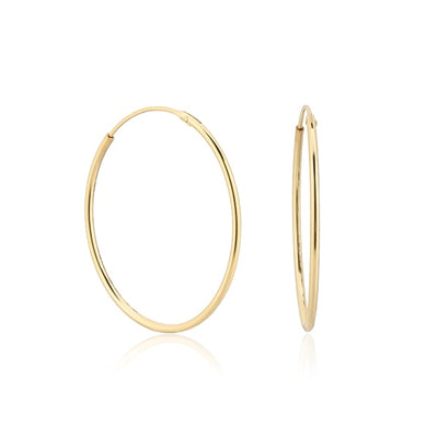 Large thin gold hoops