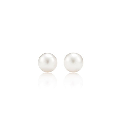 Mini orecchini a bottone con perle