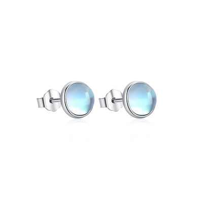 Moonstone Stud Earrings