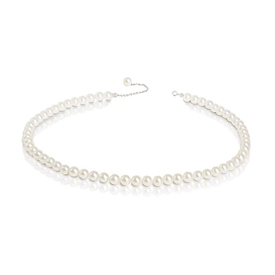 4mm Shell Pearl Choker Necklace