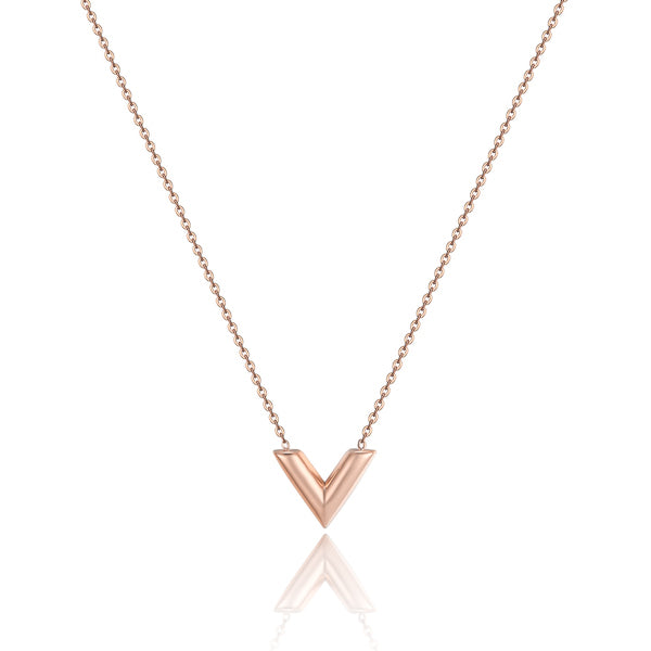 v necklace gold