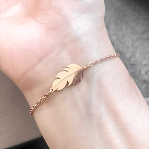 Rose Gold Crystal Butterfly Bracelet