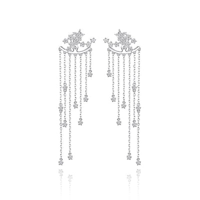 Shooting star chandelier earrings