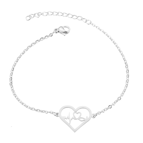 Love Is Project Sterling Silver Heart Locket Bracelet