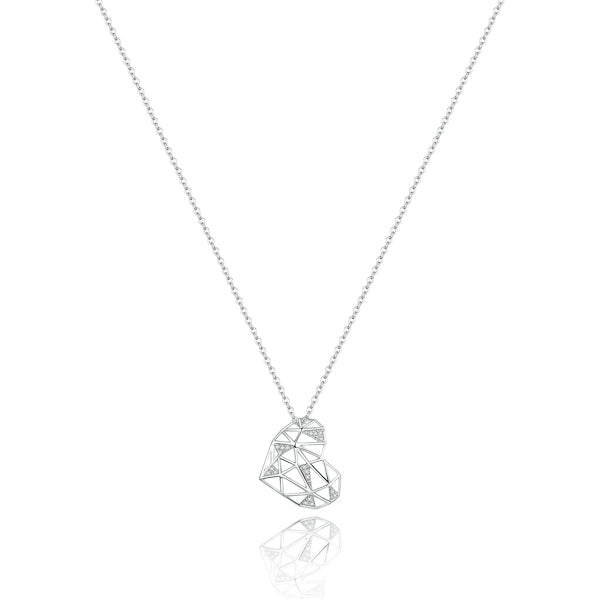 Sterling Silver Necklace w/ Double Heart Charm – L.I.T (Living In Truth)  Jewelry Collection