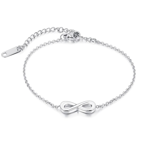 INFINITY Bracelet or Anklet (Submissive or Traditional} Sterling