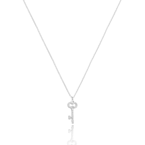 Small Key Necklace Silver, Sterling Silver & Gold Vermeil Jewellery