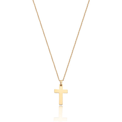 Simple Gold Cross Necklace