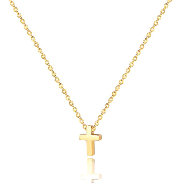 Small Gold Cross Necklace | Classy Women Collection