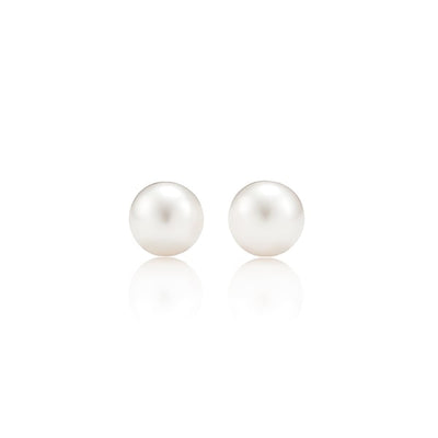 Orecchini a bottone con piccole perle
