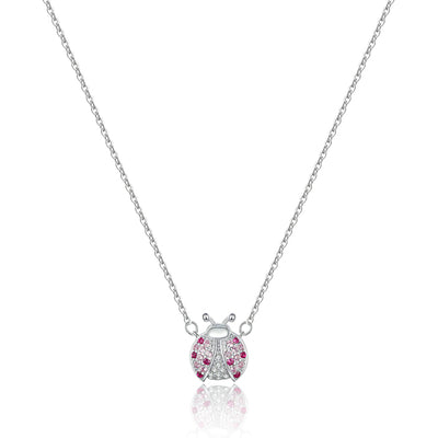 Sterling Silver Ladybug Necklace