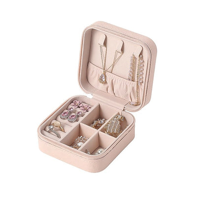 Travel jewelry organizer box