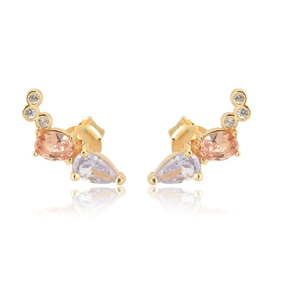 Vivid Crystal Mini Climber Studs