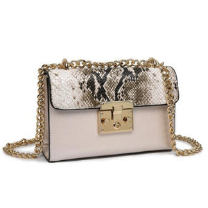 snakeskin crossbody bag