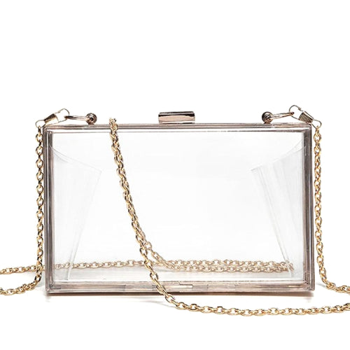 Glamorous, Elegant, Exquisite, Quiet Luxury Sequin, Stylish, Luxury, Shiny  Square Shaped Metal Framed Clutch Bag With Chain Strap, Shiny & Minimalist  Design Suitable For Parties & Dating Evening Bag, Dinner Bag For
