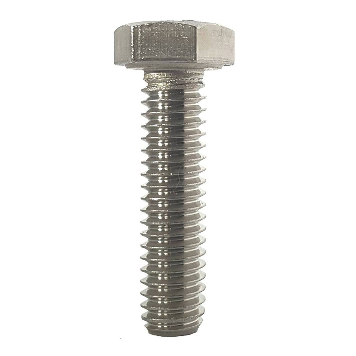 Fastenere 14 20 X 2 12 Hex Head Tap Bolts Fully Threaded Stainless Steel 18 8 Qty 25 