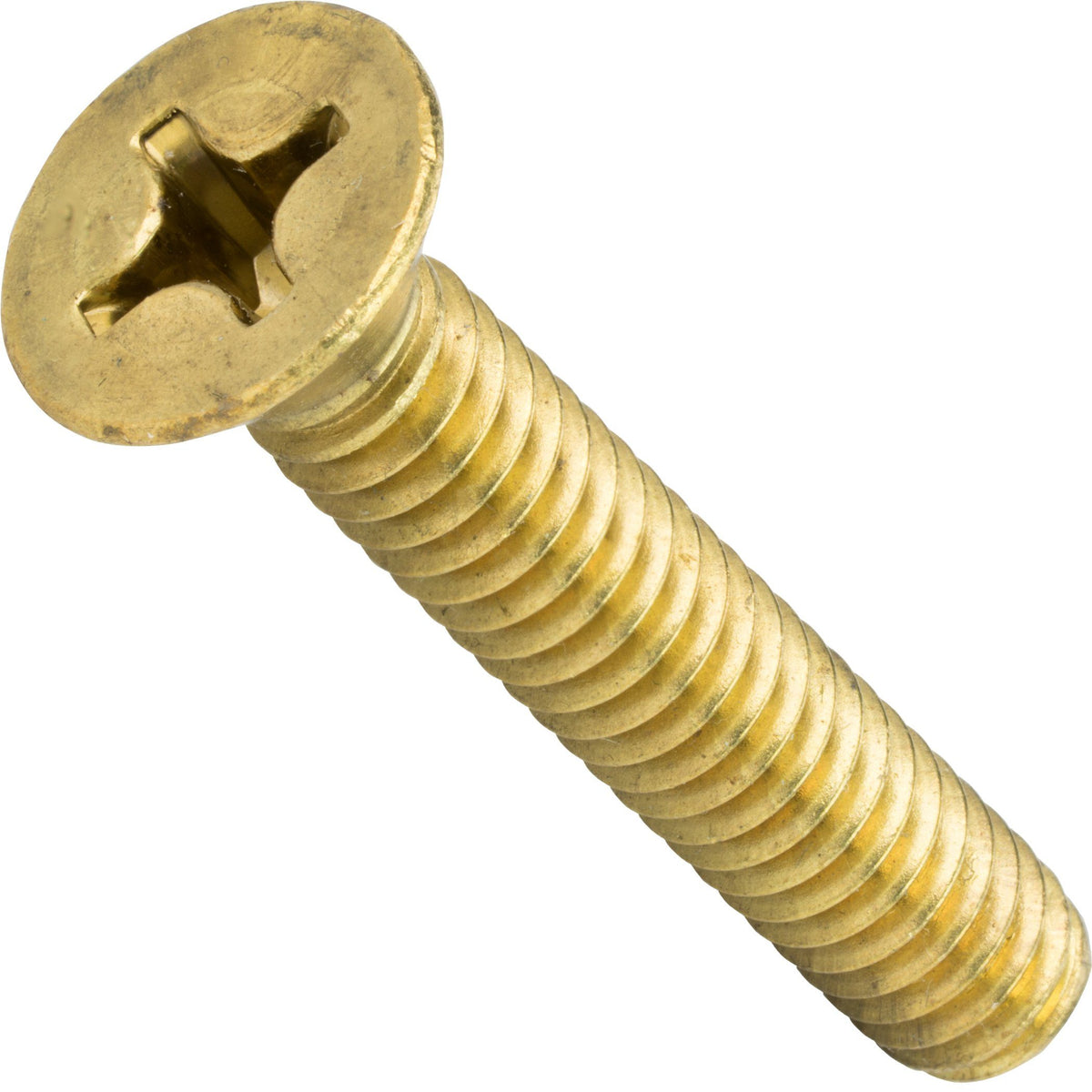 10 24 X 2 Solid Brass Machine Screws Flat Head Phillips Drive Quantity 25 Fastenere 