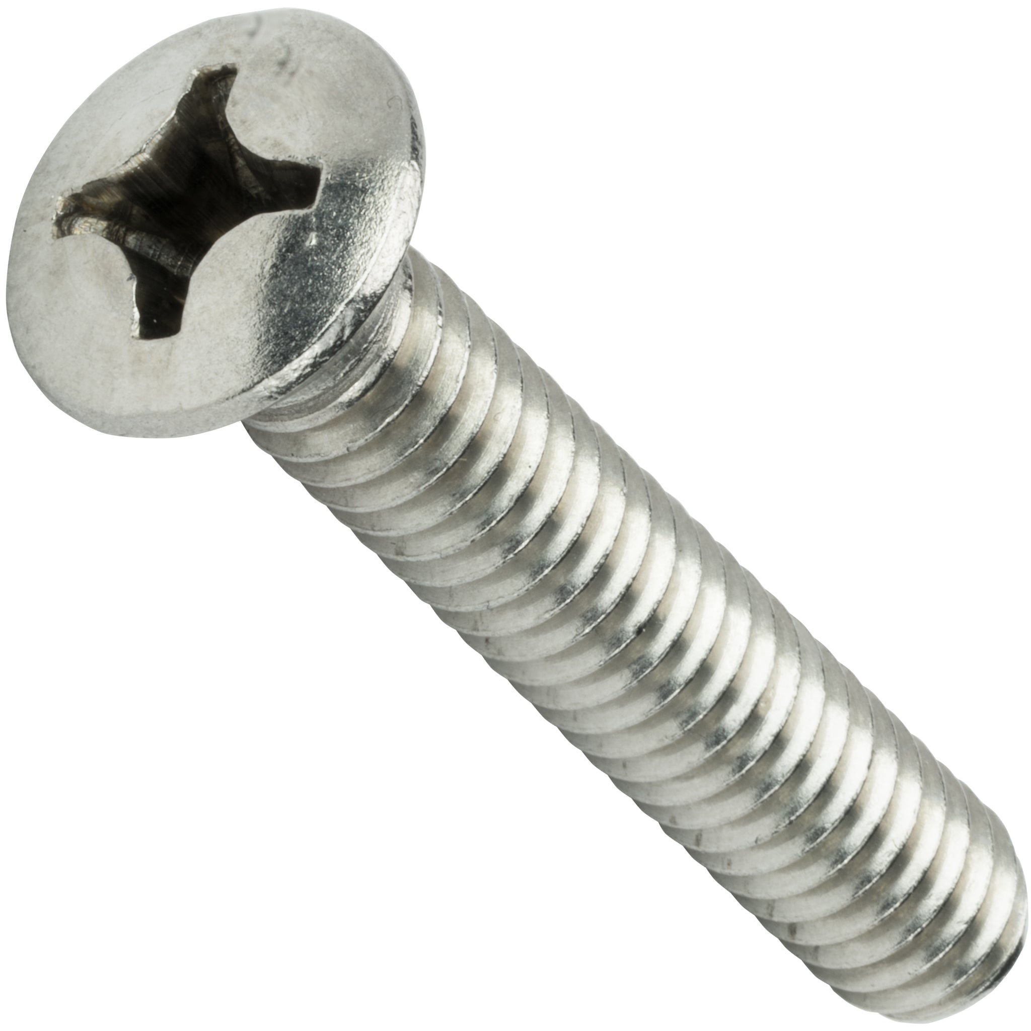 516 18 X 2 12 Phillips Oval Head Machine Screws Stainless Steel 18 8