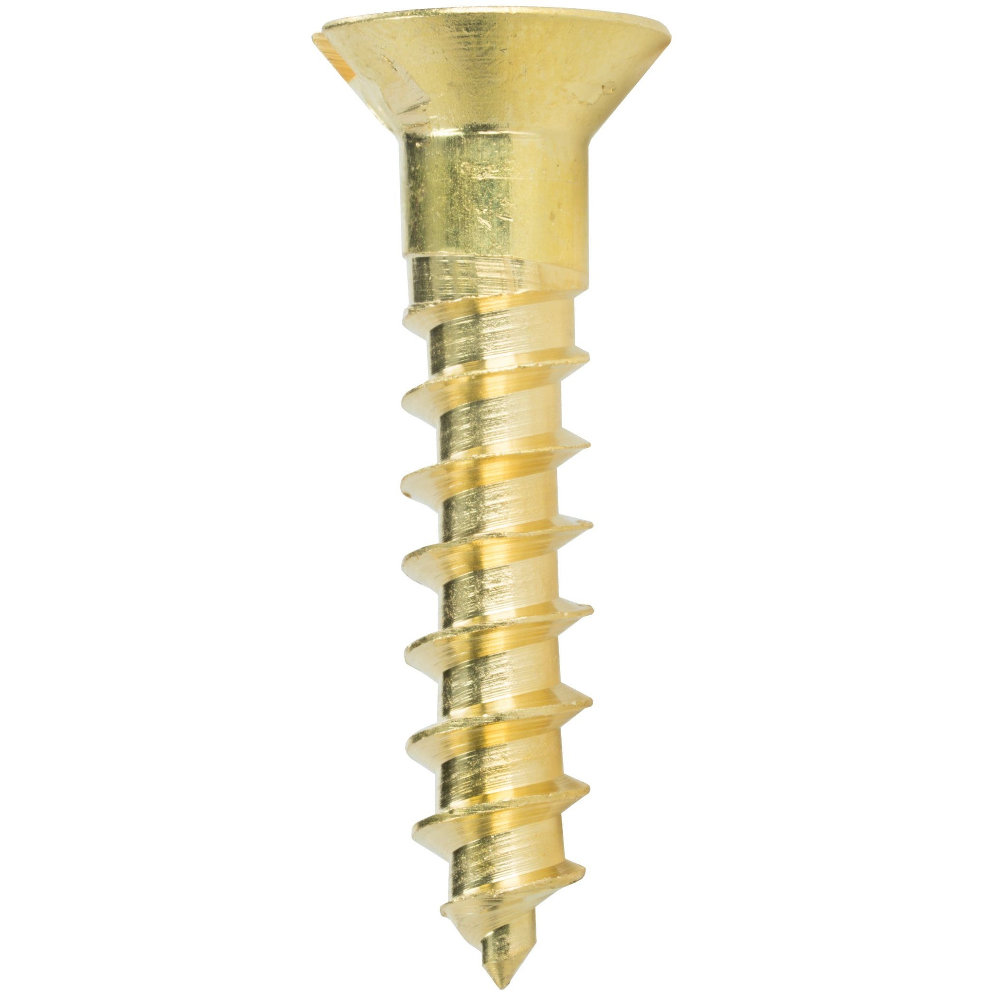 5 X 1 2 Solid Brass Wood Screws Flat Head Slotted Drive Qty 100 6