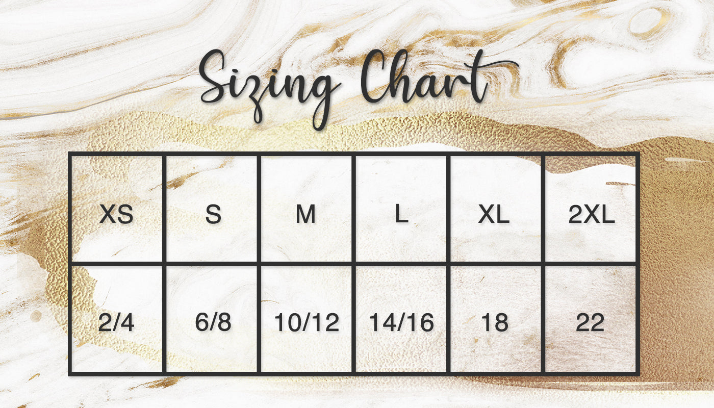 Sizing Chart – Fashion Crossroads Inc