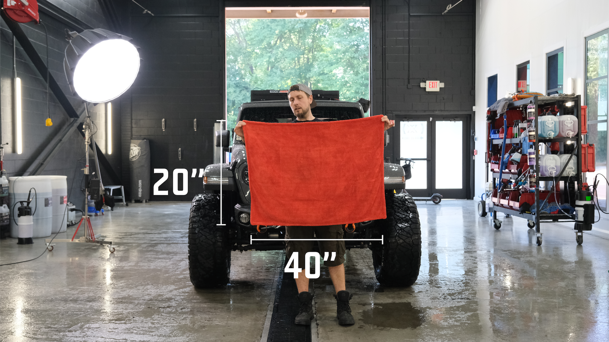 Autofiber Bundle Mitt on A Stick Pro x Dreadnought Towel Car Wash Kit