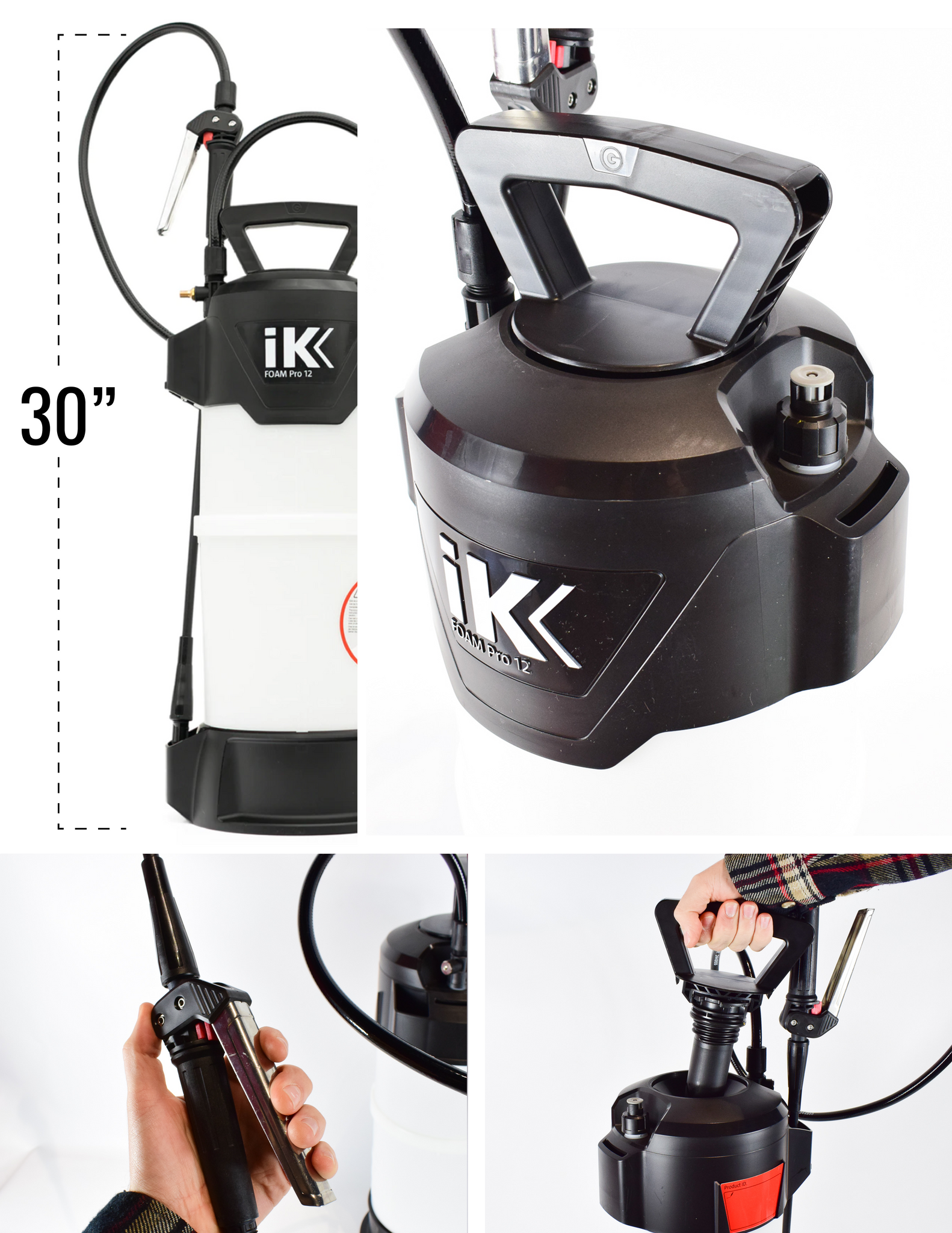 IK Foam Sprayer Pro E12 Car Wash System with Convenient Battery Power  82678201