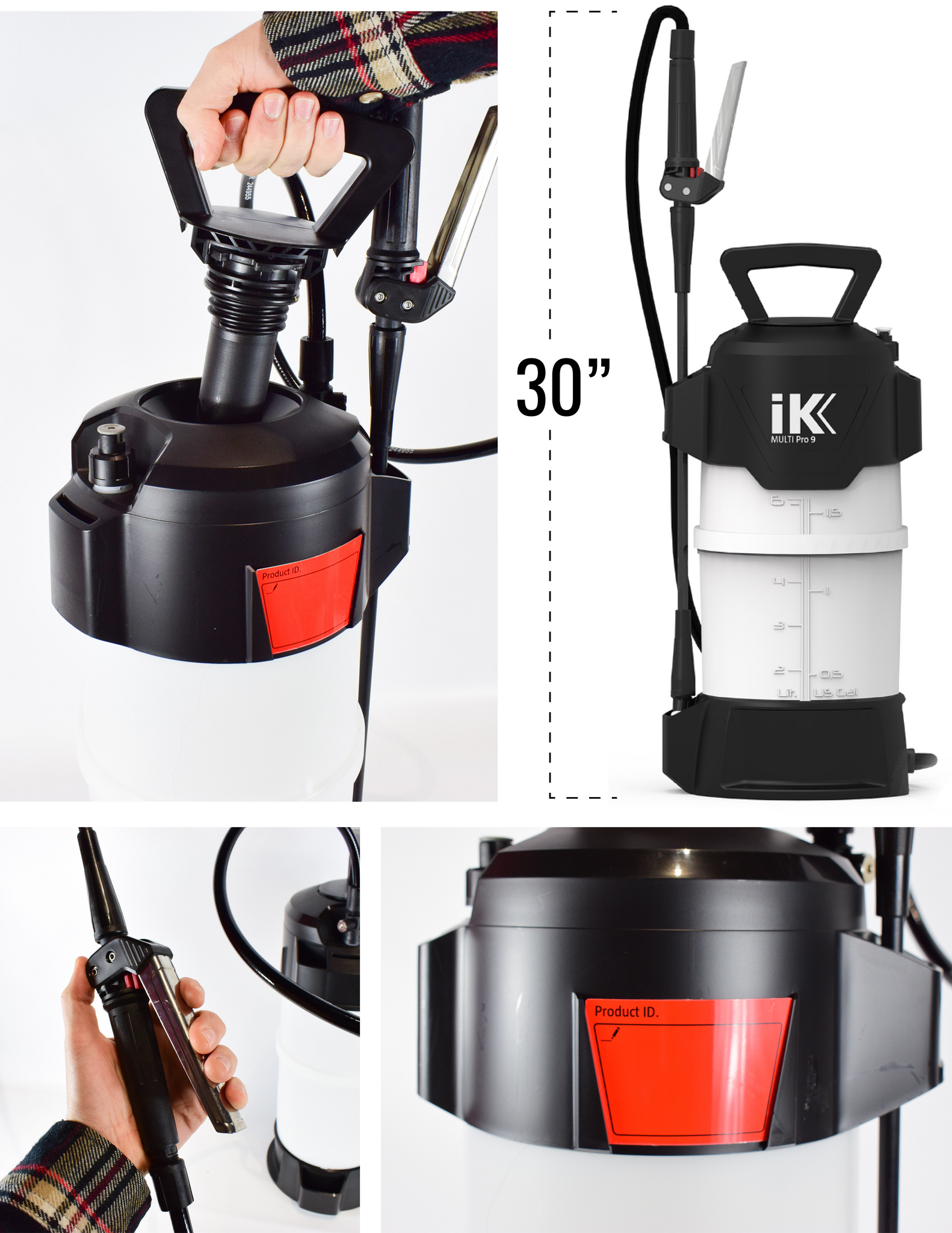 iK Foam 9 Large Pump Sprayer, 1.3 Gallon