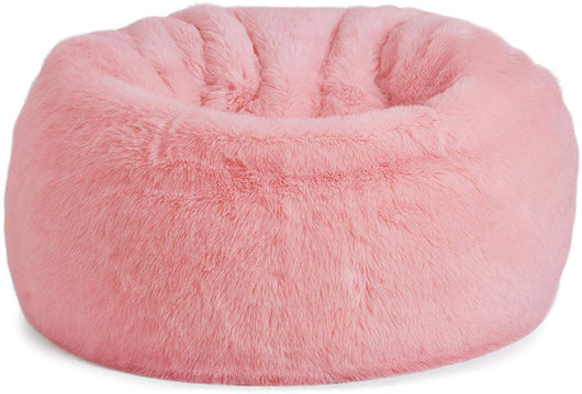 baby pink bean bag chair