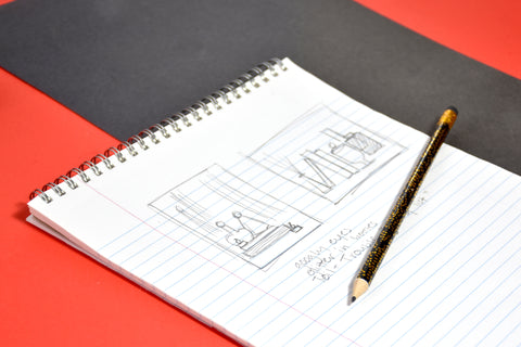 Sketch pad with pencil