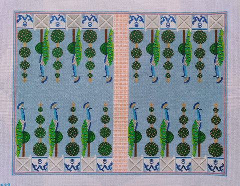 Anne Fisher backgammon board needlepoint canvas